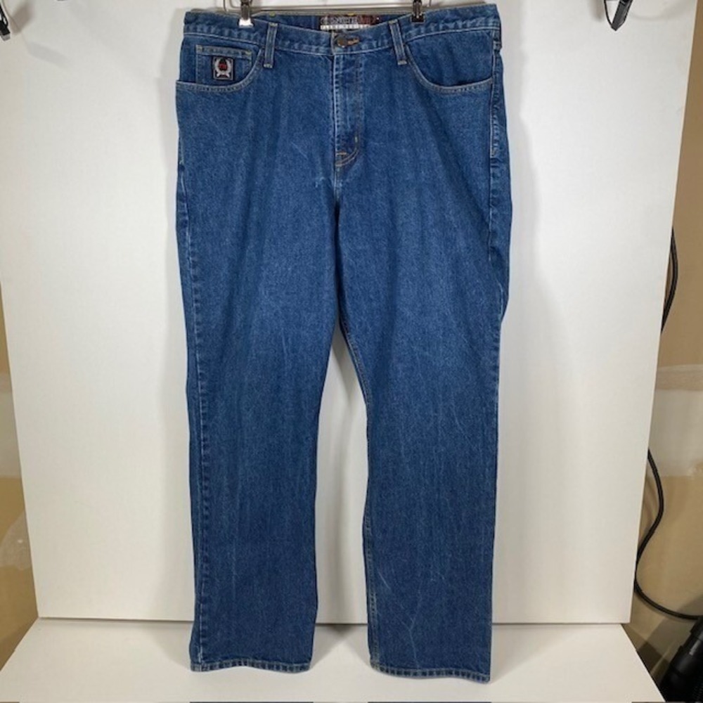 Cinch WRX‎ FR Flame Resistant Work Jeans Mens 40x34 Blue Cotton Blend